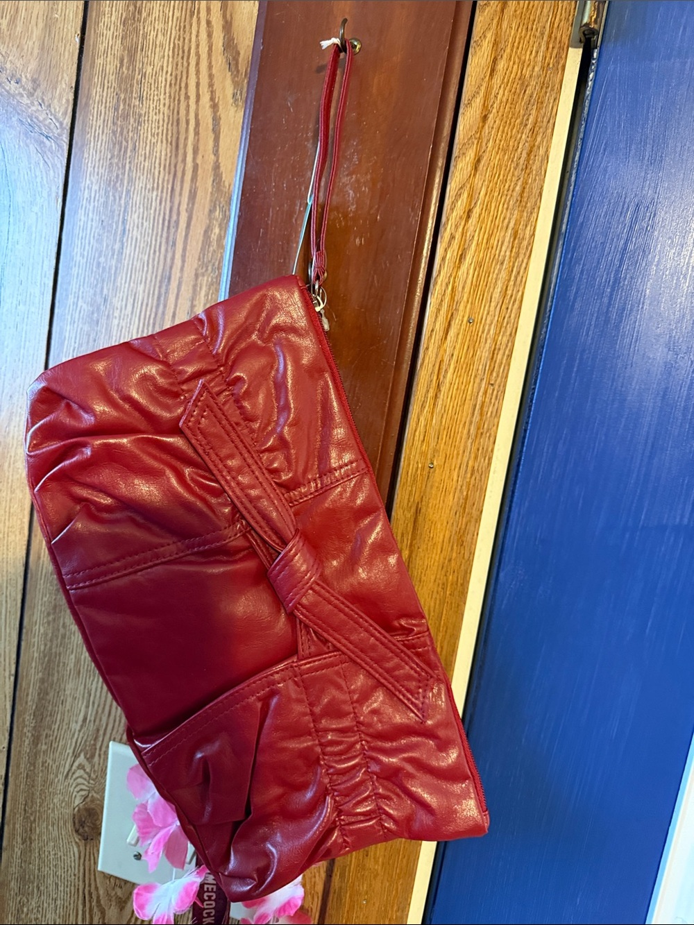 Red Wristlet Clutch - Elegant Women’s Evening Bag